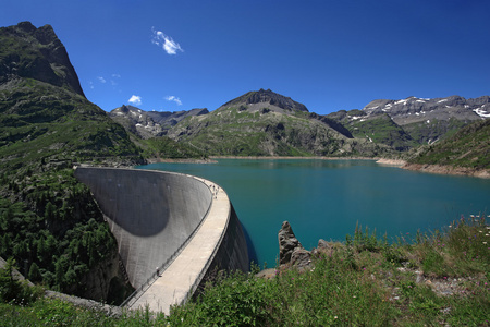 emosson大坝在瑞士