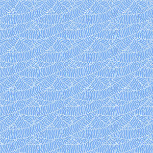 无缝抽象手绘波浪图案，波浪背景