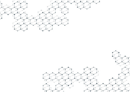 分子 dna，基因和化学化合物，插图