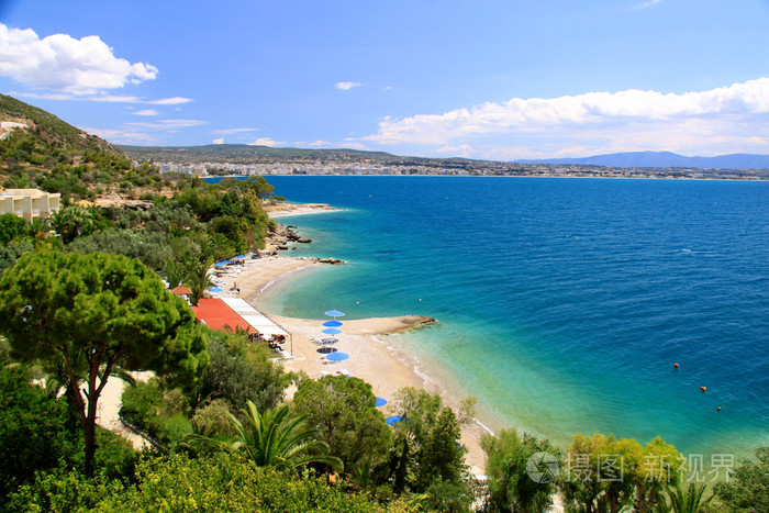 希腊美丽的海岸