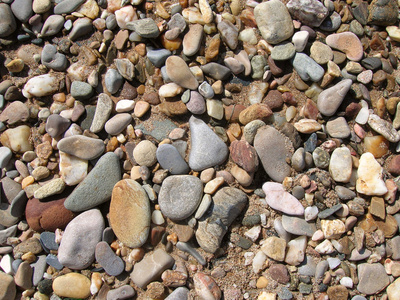 松散的石块和砾石
