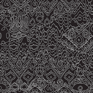 民族波西米亚花纹图案。之字形几何复古求同