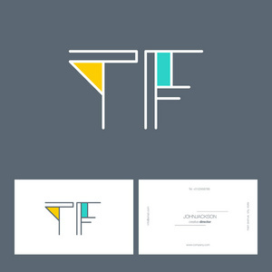 线联合字母标志 tf