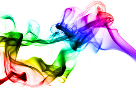 抽象。 彩色烟雾图案