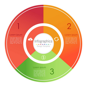您的业务与 3 选项 零件 步骤或过程，矢量图的的信息图表设计元素