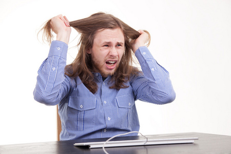 生气 愤怒 怒气 愤懑照片