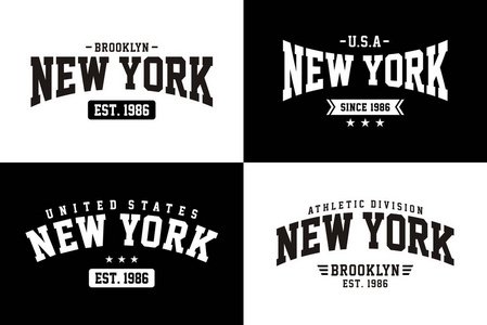 大学纽约字体设计