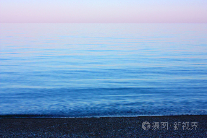 日落时的海景