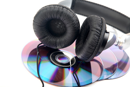 耳机及光碟图片