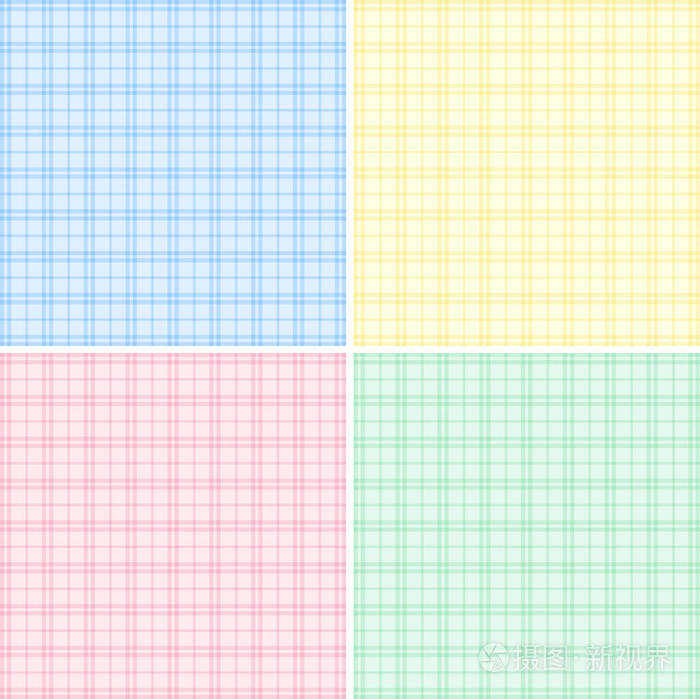 四个背景不同的颜色网格