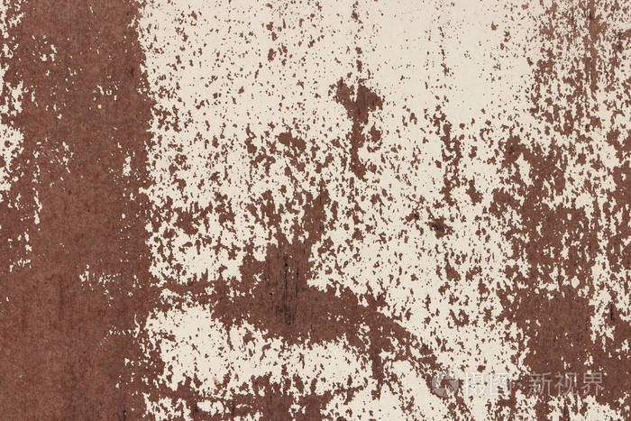 白锈色的油漆墙纹理.划痕和裂缝