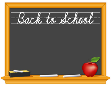 黑板，回到学校，老师的苹果