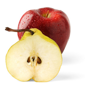 苹果和半个梨