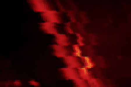 具有复制空间的实心黑色背景中的多边形红彩色光束