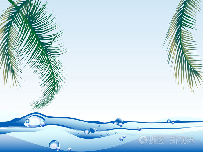 海平面 潮位 海面插画-正版商用图片01agsj-摄图新视界