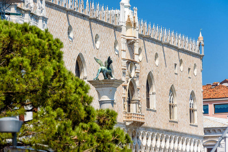 圣马可座宫殿，或者宫室，在威尼斯，意大利