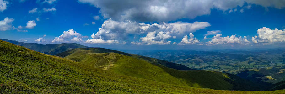 乌克兰喀尔巴阡山的景观
