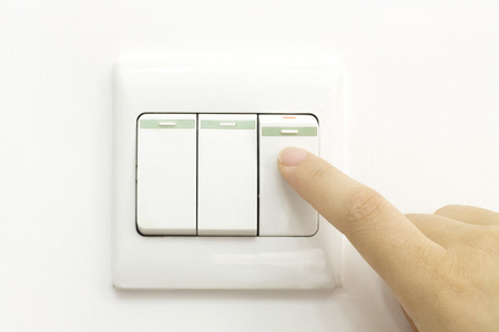 保护视力不将就关灯摄影图