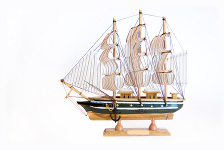 船的模型。