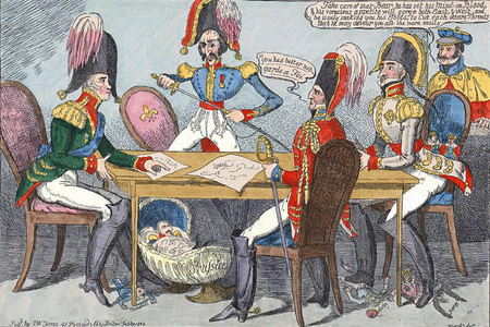 从 18 世纪的军事和政治漫画