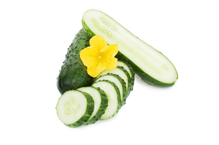 绿叶黄瓜蔬菜图片