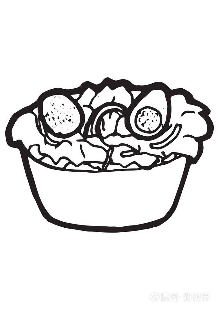 碗里的蔬菜沙拉