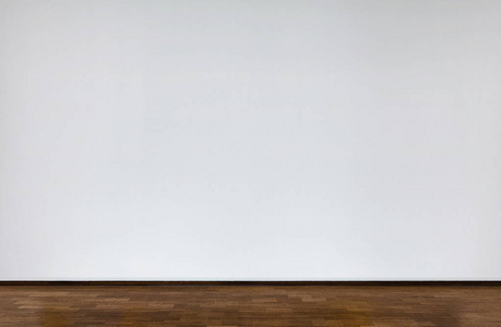 空的白墙和木橡木地板.图片的地方照片