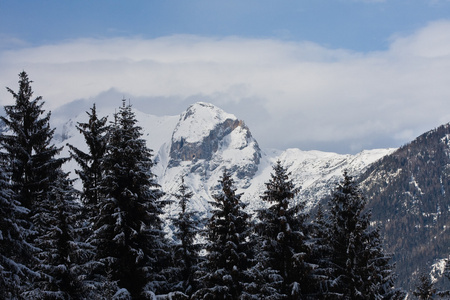 滑雪胜地schladming。 奥地利