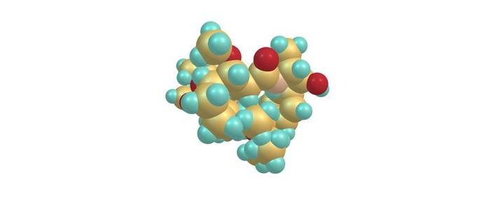 单甲酯 auristatin E 分子结构上白色孤立