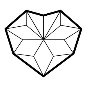 散落的钻石简单的菱形图标照片