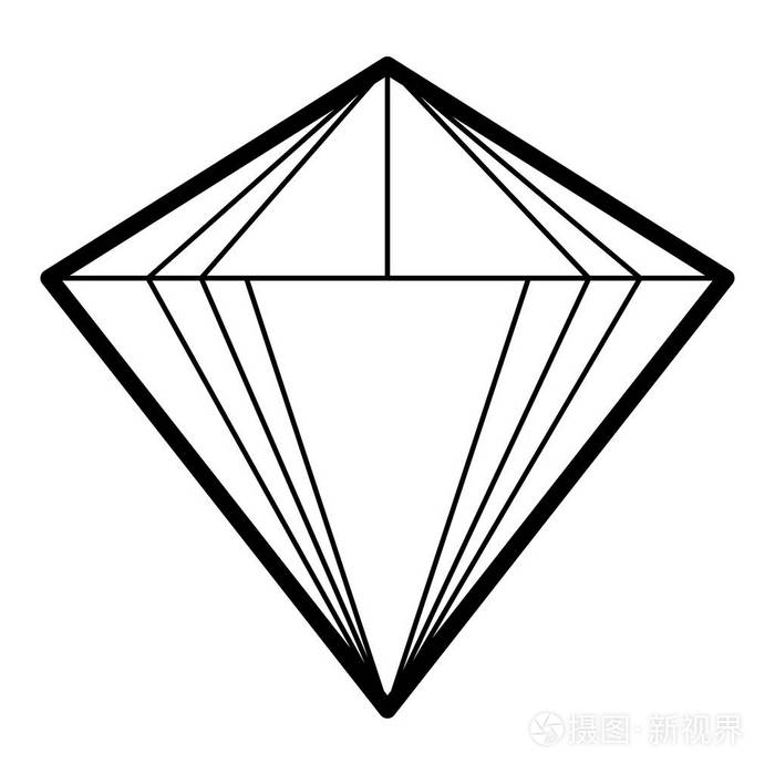 简单的菱形图标