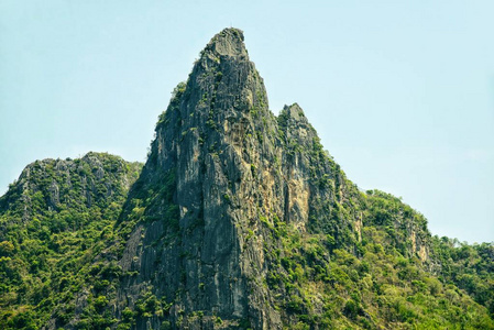 最高的山 Pha Nok 考，黎府，泰国