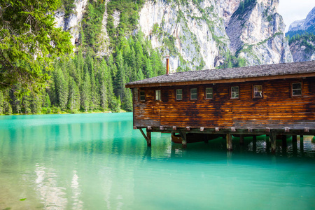 Braies 湖洛米蒂地区，意大利