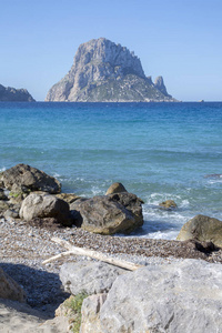 研究湾海滩和韦德拉岛伊维萨岛