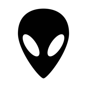 外星人，ufo 面矢量符号图标设计