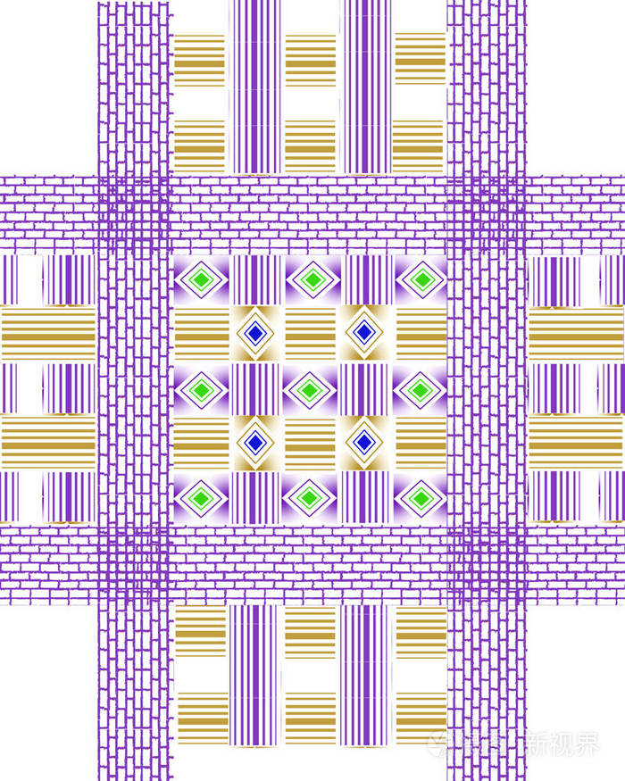 完美图形的无缝模式.几何纹理