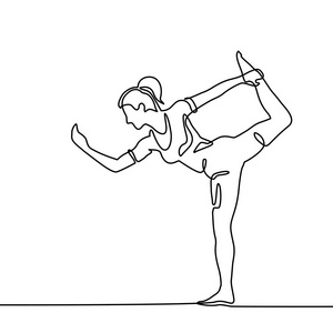 在瑜伽姿势锻炼的女人