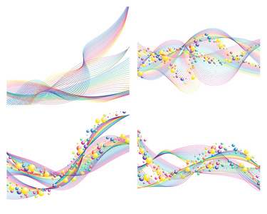 五颜六色的线条