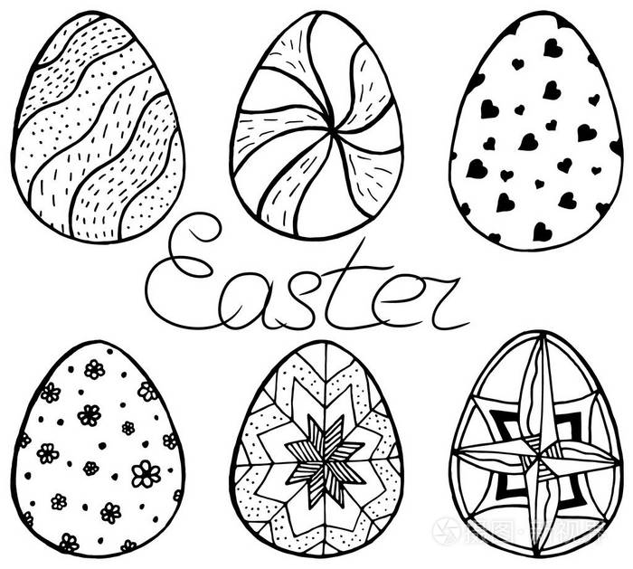 手绘复活节彩蛋
