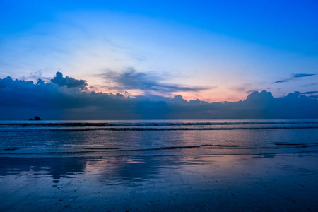 日落之后的海景