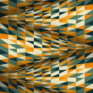 多彩的抽象 3d 圆表面三角形马赛克背景设计
