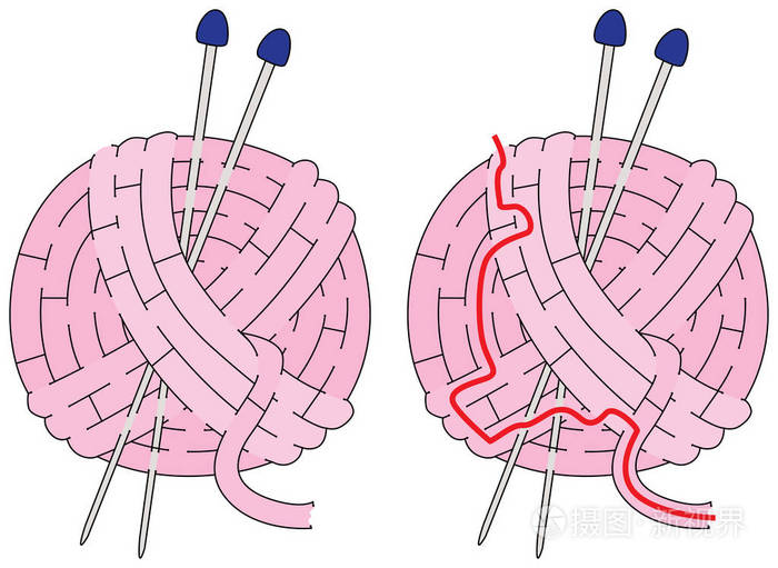 容易的羊毛球迷宫