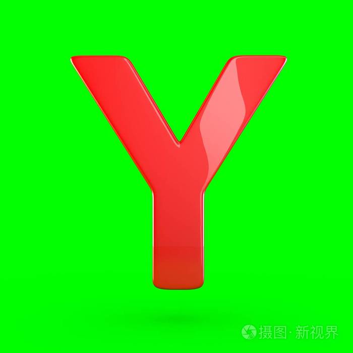 红色字母大写y