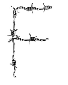 理发线字母表f