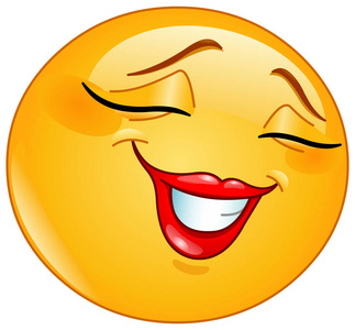 害羞的笑脸图片