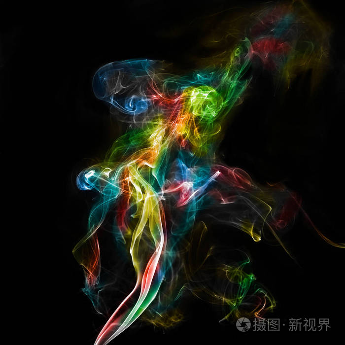 色彩缤纷的星云黑色