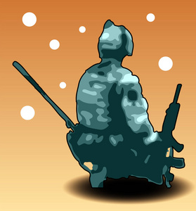 世界战争一名士兵图片