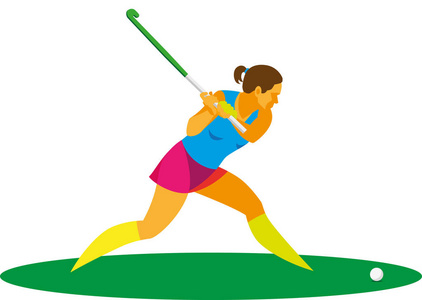 曲棍球在草图片-曲棍球在草素材-曲棍球在草插画-摄图新视界