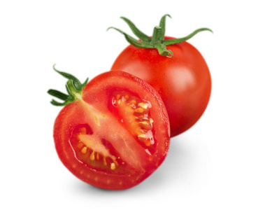 孤立的红番茄