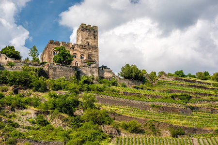 Gutenfels 城堡和葡萄园景观